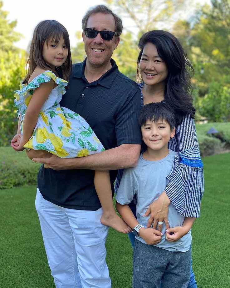 Crystal Kung Minkoff with her Husband and Child